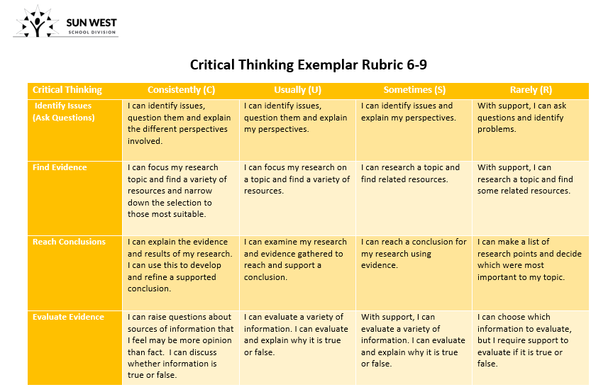 Critical Thinking 6-9